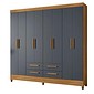 Guarda-Roupa Casal Moval Flórida 8 Portas Freijó/Cinza Guarda-Roupa Casal Moval Flórida 8 Portas Freijó/Cinza