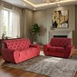 Sofá 3 e 2 Lugares Stilo Vermelho - Malu Estofados Sofá 3 e 2 Lugares Stilo Vermelho - Malu Estofados