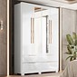 Guarda-roupa Casal Domo 4 Portas com Espelho 157cm Demóbile - Branco