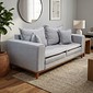 Sofá Búzios 3 Lugares 2,00m com Pillow – Assento em Espuma D33 e Pés de Madeira - Cinza - Design Sofá Búzios 3 Lugares 2,00m com Pillow – Assento em Espuma D33 e Pés de Madeira - Cinza - Design