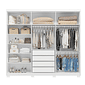 Guarda-Roupa Venice 6 Portas 100% MDF Demóbile - Branco Guarda-Roupa Venice 6 Portas 100% MDF Demóbile - Branco