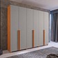 Guarda-roupa Casal 6 Portas 6 Gavetas Versati Bom Pastor 242cm - Nog/Beg
