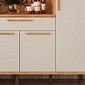 Kit de Cozinha Compacta 180 6 Portas 100% MDF Cecília Rio Doce - Amendoa/Off White Kit de Cozinha Compacta 180 6 Portas 100% MDF Cecília Rio Doce - Amendoa/Off White