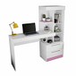 Mesa Escrivaninha Office NT 2010 Branco e Rosa - Notável