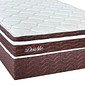 Conjunto Box Double Casal com Molas Ensacadas 138cm Design - Bege