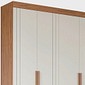Guarda-Roupa Casal 100% MDF 6 Portas Panan Móveis Cecilia Cinamomo/Off White Guarda-Roupa Casal 100% MDF 6 Portas Panan Móveis Cecilia Cinamomo/Off White