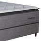 Conjunto Box Casal 138cm Valery PKT com Molas Ensacadas e Espuma D45 Bom Pastor