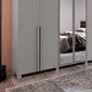 Guarda-roupa Casal Diamante 6 Portas 6 Gavetas 242cm Bom Pastor - Bege-acinzentado