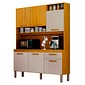 Kit Cozinha Noor 1,45m 6 Portas 1 Gaveta CHF Cinamomo Off White