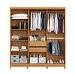 Guarda-roupa 6 Portas 2 Gavetas Bianchi 100% MDF Cabo Frio 180cm - Nature/Off White