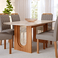Conjunto de Mesa de Jantar Cimol Valentina 180cm com 6 Cadeiras Paola Wood - Cinamomo/Grafite Conjunto de Mesa de Jantar Cimol Valentina 180cm com 6 Cadeiras Paola Wood - Cinamomo/Grafite