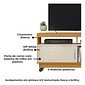 Rack Bancada Artur 1.21 para TV 50 polegadas Madetec - Cinamomo/Off White