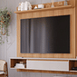 Painel para TV 65" Bahamas Plus 100% MDF Permobili Nature/Off White