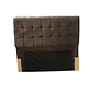 Cabeceira de Cama Box Casal 140cm Estofada Malu Prestissimo Marrom Cabeceira de Cama Box Casal 140cm Estofada Malu Prestissimo Marrom