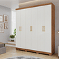 Guarda-Roupa Casal Em MDF 6 Portas Panan Milena Cinamomo/Grafiato Guarda-Roupa Casal Em MDF 6 Portas Panan Milena Cinamomo/Grafiato