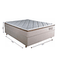 Conjunto Cama Box Casal Primore 138cm, EPS com Espuma D45 - Bom Pastor