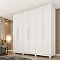Guarda-Roupa Casal Lagos 6 Portas 4 Gavetas – Tcil Móveis (Branco) Guarda-Roupa Casal Lagos 6 Portas 4 Gavetas – Tcil Móveis (Branco)