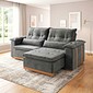 Sofá Retrátil Reclinável Imperador 230cm 2 Modulos - Cinza Sofá Retrátil Reclinável Imperador 230cm 2 Modulos - Cinza