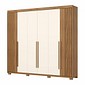 Guarda-roupa Casal Norton 6 Portas Nature/Off - Henn Guarda-roupa Casal Norton 6 Portas Nature/Off - Henn