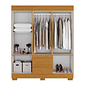 Guarda-Roupa Maya 6 Portas Cinamomo - Acp Móveis Guarda-Roupa Maya 6 Portas Cinamomo - Acp Móveis