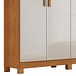 Guarda-Roupa Casal Em MDF 6 Portas Bianchi Nina Naturall/Off White Guarda-Roupa Casal Em MDF 6 Portas Bianchi Nina Naturall/Off White