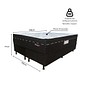 Conjunto Cama Box Topázio Turquia Casal Queen 158x198x77cm Black Molas Ensacadas