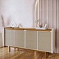 Buffet Dune 4 Portas 1.6 com 1 Gaveta, Off White/Nature - Imcal
