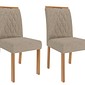 Sala de Jantar Mesa Helena com 8 Cadeiras Juliana  100% MDF 210X100 Retangular Cinamomo/Off White - Cimol