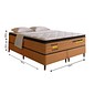 Conjunto Cama Box Casal New Astro Queen Size 158cm Molas Ensacadas Bom Pastor