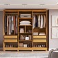 Guarda-roupa Modena 6 Portas 220cm 100% Chf Moveis - Cinamomo/Off White
