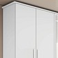 Guarda-Roupa Casal Com Espelho Em MDF 6 Portas Bianchi Nina Branco Guarda-Roupa Casal Com Espelho Em MDF 6 Portas Bianchi Nina Branco
