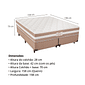 Cama Box Casal Quenn com Colchão de Molas Miracoil 158 Intense - Reconflex Cama Box Casal Quenn com Colchão de Molas Miracoil 158 Intense - Reconflex