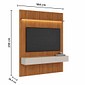 Home Imcal Ripado Prime LED 1.8 com Nicho Nature/Off White