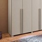 Guarda-roupa Casal 6 Portas 6 Gavetas Versati Bom Pastor 242cm - Bege
