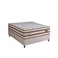 Cama Box Casal Molas Ensacadas 138x188x76 Design Fiore - Bege