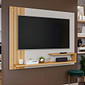 Painel para TV 50 polegadas Permobili Dunas Off White/Nature Painel para TV 50 polegadas Permobili Dunas Off White/Nature