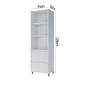 Paneleiro Nesher 2 Portas 2 Gavetas Rainha 70cm - Branco