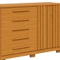 Cômoda Bella 100% MDF 5 Gavetas com Sapateira ACP - Cinamomo