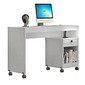 Escrivaninha Mesa de Computador 1 Gaveta com Rodízios Giga Branca - Valdemoveis Escrivaninha Mesa de Computador 1 Gaveta com Rodízios Giga Branca - Valdemoveis