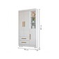 Guarda-roupa Infantil Flocos 100% MDF 3 Portas 2 Gavetas 90cm Tigus