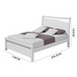 Cama Casal em MDF/MDP Lopas Reali Branco