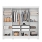 Guarda-Roupa Casal 8 Portas Moval Diplomata Branco Guarda-Roupa Casal 8 Portas Moval Diplomata Branco