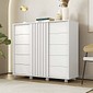 Cômoda Pegasus 2 Portas 5 Gavetas 136cm CAEMMUN - Branco