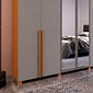 Guarda-roupa Casal 6 Portas 6 Gavetas com Espelho Diamante Bom Pastor - Nog/Beg
