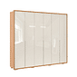Guarda-Roupa 6 Portas Concept 2.7 Robel MDF Freijó com Off White 2,76 m Guarda-Roupa 6 Portas Concept 2.7 Robel MDF Freijó com Off White 2,76 m