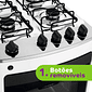 Fogão 4 Bocas Consul com Acendimento Automático CFO4NA - Branco  Fogão 4 Bocas Consul com Acendimento Automático CFO4NA - Branco