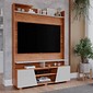 Home Master Permóbili 2 Portas 3 Prateleiras 135cm - Nature/Off White