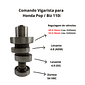 KIT 2.5MM PARA POP 110I |BIZ 110 | COM COMANDO + RPM PRÓ | - GASOLINA