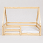 Mini Cama Infantil Montessoriana Casinha Bloomie em Madeira Maciça Pinus Natural Mini Cama Infantil Montessoriana Casinha Bloomie em Madeira Maciça Pinus Natural