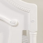 Kit Lilie Berço 2 em 1 e Cômoda 8 Gavetas em Madeira Maciça Branco Fosco